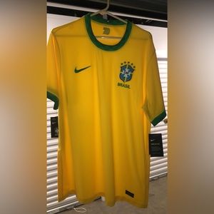 Brand New W Tags Nike Brazil Soccer jersey! Size XL! Embroidered kit